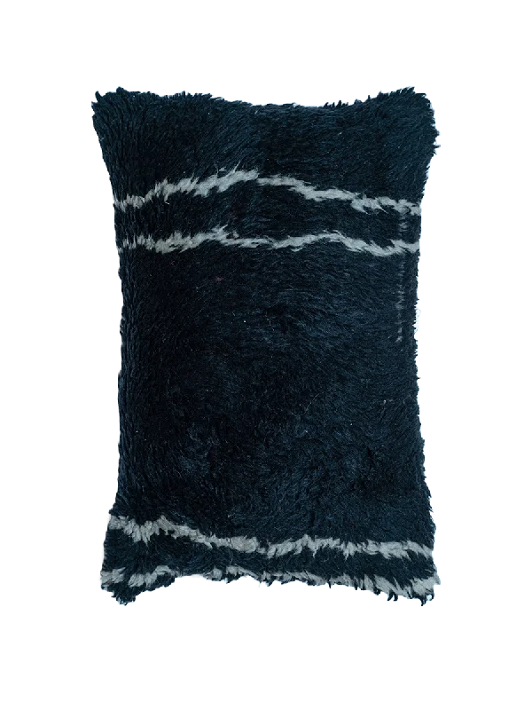 Memory Foam Pillows for Neck SupportSilk Pillows for Smooth Skin and HairBeni M'rirt Vintage Pillow - Ebony & Ivory Minimal Stripes Memory Foam Pillows for Neck SupportSilk Pillows for Smooth Skin and HairBeni M'rirt Vintage Pillow - Ebony & Ivory Minimal Stripes