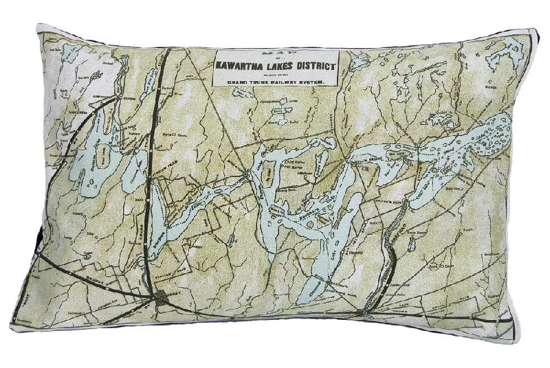 Firm Pillows for Side SleepersOrthopedic Pillows for Back Pain ReliefKawartha Lakes Vintage Map Pillow Firm Pillows for Side SleepersOrthopedic Pillows for Back Pain ReliefKawartha Lakes Vintage Map Pillow
