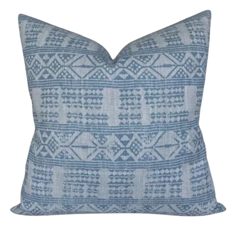 Decorative Pillows for Living Room MakeoverTravel Pillows for Long JourneysREADY TO SHIP Peter Dunham Addis Designer Pillow Cover in Mist Blue