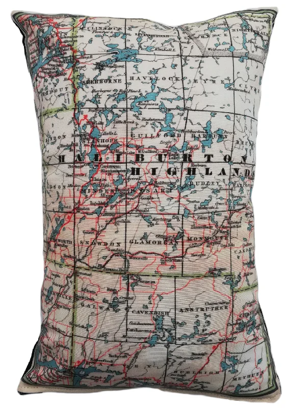 Cotton Pillows for Natural ComfortCotton Pillows for Natural ComfortHaliburton Highlands Vintage Map Pillow Cotton Pillows for Natural ComfortCotton Pillows for Natural ComfortHaliburton Highlands Vintage Map Pillow