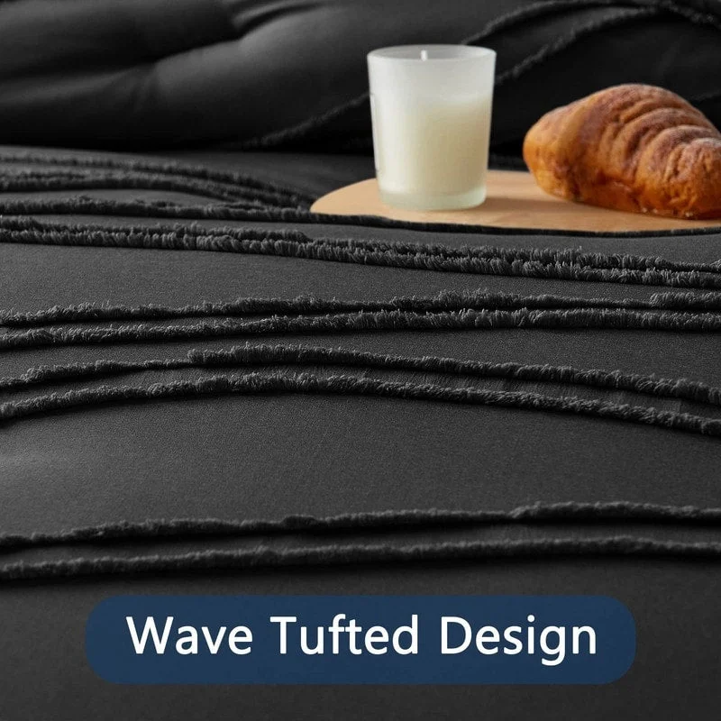 King - size comforters to fit large king - sized beds perfectlyBamboo - fiber - filled comforters with antibacterial and breathable qualitiesLightweight Boho Tufted 3 Pieces Soft Comforter King - size comforters to fit large king - sized beds perfectlyBamboo - fiber - filled comforters with antibacterial and breathable qualitiesLightweight Boho Tufted 3 Pieces Soft Comforter