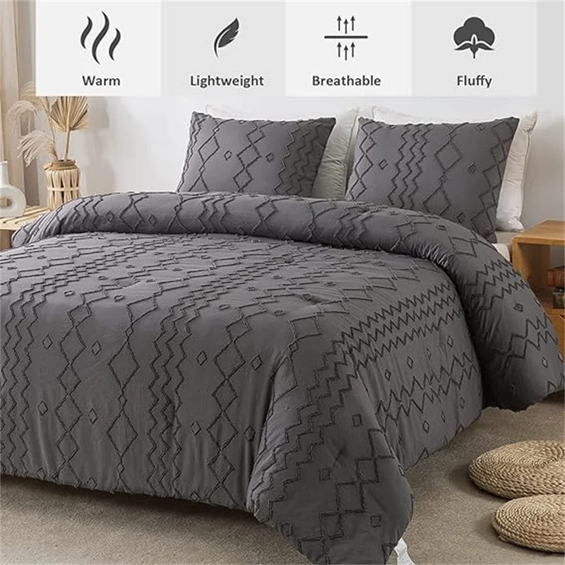 Wool - filled comforters with natural moisture - wicking and temperature - regulating featuresCotton - filled comforters for a breathable and natural sleep experienceComforter Bedding Set