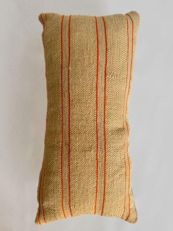 Lumbar Support Pillows for Car SeatsBack Support Pillows for Office ChairsOuaouzguiti Association's Striped Hanbel Pillow - Orange Lumbar Support Pillows for Car SeatsBack Support Pillows for Office ChairsOuaouzguiti Association's Striped Hanbel Pillow - Orange