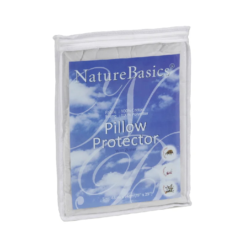 Square Pillows for Modern Home DecorHypoallergenic Pillows for Allergy SufferersNature Basics Anti-Dustmite 100% Cotton Pillow protector Square Pillows for Modern Home DecorHypoallergenic Pillows for Allergy SufferersNature Basics Anti-Dustmite 100% Cotton Pillow protector
