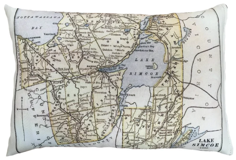 Hypoallergenic Pillows for Allergy SufferersSoft and Fluffy Pillows for Bedroom ComfortLake Simcoe Vintage Map Pillow Hypoallergenic Pillows for Allergy SufferersSoft and Fluffy Pillows for Bedroom ComfortLake Simcoe Vintage Map Pillow