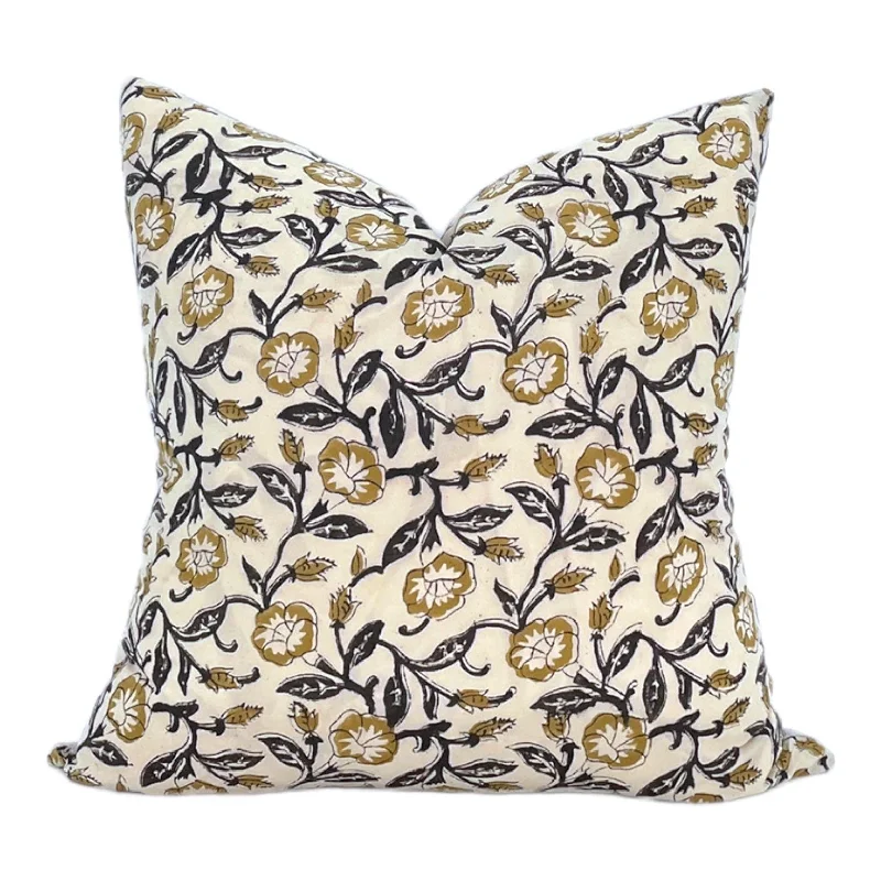 Down Alternative Pillows for Ethical ChoicesBolster Pillows for Sofa DecorationREADY TO SHIP Hazel Mustard Floral Pillow Cover Down Alternative Pillows for Ethical ChoicesBolster Pillows for Sofa DecorationREADY TO SHIP Hazel Mustard Floral Pillow Cover