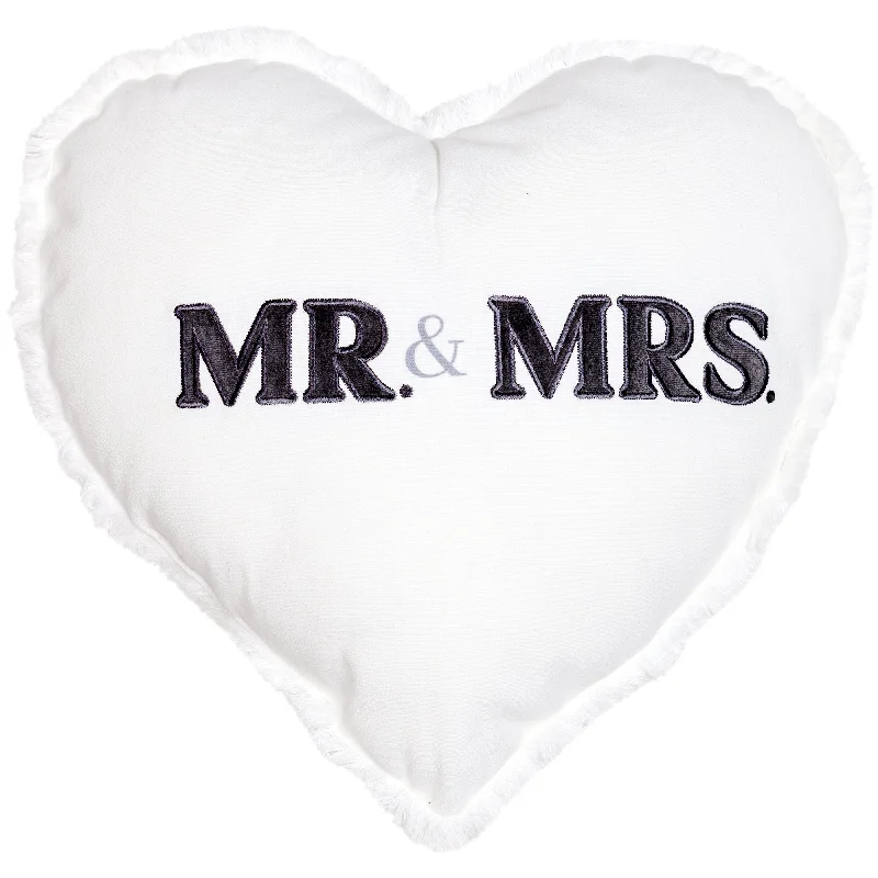 Adjustable Pillows for Customized ComfortDecorative Pillows for Living Room MakeoverMr. & Mrs. 18" Heart Pillow Adjustable Pillows for Customized ComfortDecorative Pillows for Living Room MakeoverMr. & Mrs. 18" Heart Pillow