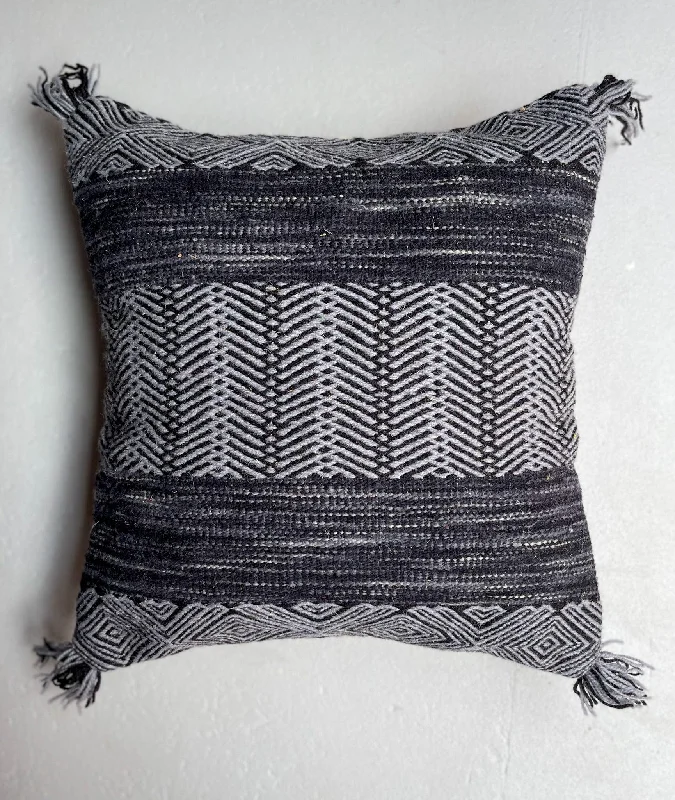 Silk Pillows for Smooth Skin and HairCooling Pillows for Hot SleepersAnzal's Flatweave x Zanafi Pillow - Grey/Black Silk Pillows for Smooth Skin and HairCooling Pillows for Hot SleepersAnzal's Flatweave x Zanafi Pillow - Grey/Black