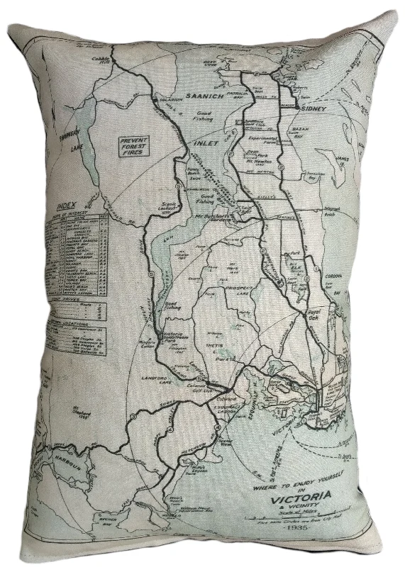 Feather Pillows for a Luxurious SleepFeather Pillows for a Luxurious SleepVictoria Vintage Map Pillow