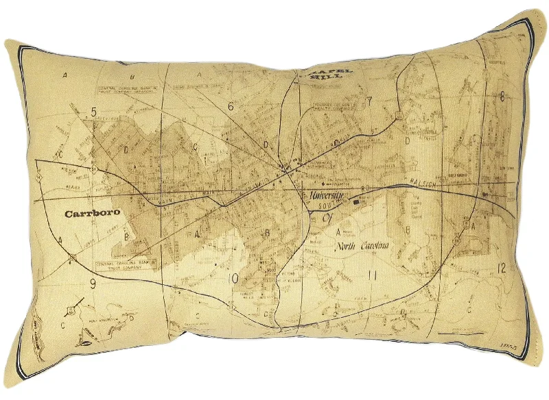 Firm Pillows for Side SleepersOrthopedic Pillows for Back Pain ReliefChapel Hill NC Vintage Map Pillow Firm Pillows for Side SleepersOrthopedic Pillows for Back Pain ReliefChapel Hill NC Vintage Map Pillow
