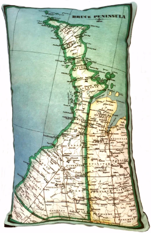 Orthopedic Pillows for Back Pain ReliefSilk Pillows for Smooth Skin and HairBruce Peninsula Vintage Map Pillow Orthopedic Pillows for Back Pain ReliefSilk Pillows for Smooth Skin and HairBruce Peninsula Vintage Map Pillow
