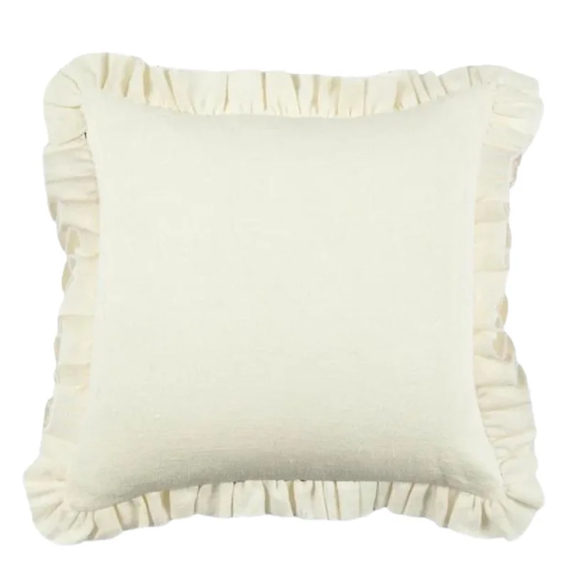 Soft and Fluffy Pillows for Bedroom ComfortAdjustable Pillows for Customized ComfortDesigner Anika Solid Linen Pillow Cover in Cream Soft and Fluffy Pillows for Bedroom ComfortAdjustable Pillows for Customized ComfortDesigner Anika Solid Linen Pillow Cover in Cream