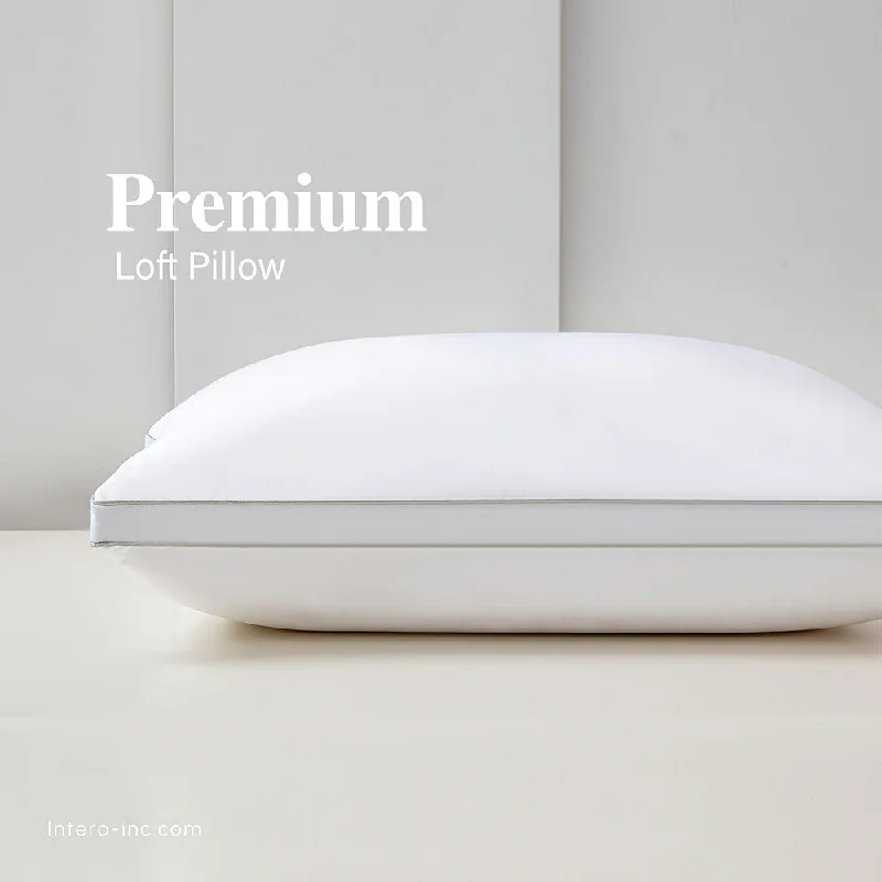Down Alternative Pillows for Ethical ChoicesOrthopedic Pillows for Back Pain ReliefIntero Premium Loft Pillow - White Down Alternative Pillows for Ethical ChoicesOrthopedic Pillows for Back Pain ReliefIntero Premium Loft Pillow - White