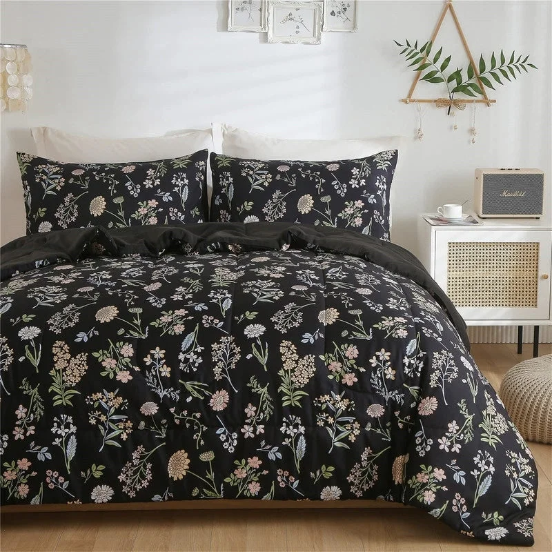 Microfiber - filled comforters that are lightweight and easy to care forDown - filled comforters for supreme warmth and lightnessYellow Green Botanical Flower Leaves Printed Comforter Microfiber - filled comforters that are lightweight and easy to care forDown - filled comforters for supreme warmth and lightnessYellow Green Botanical Flower Leaves Printed Comforter