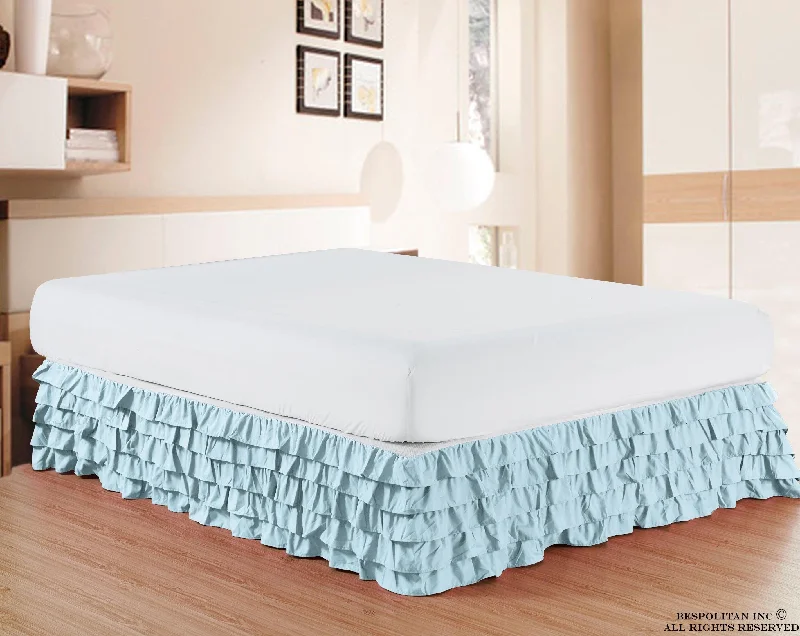 Cotton bed skirts for a soft and breathable lookElegant Comfort Multi-Ruffle Bed Skirt - 15 inch Drop - Classy Bed skirt Cotton bed skirts for a soft and breathable lookElegant Comfort Multi-Ruffle Bed Skirt - 15 inch Drop - Classy Bed skirt