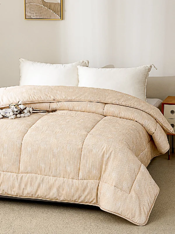 Wool - filled comforters with natural moisture - wicking and temperature - regulating featuresMu-Nature Apricot Cotton All Season Comforter Wool - filled comforters with natural moisture - wicking and temperature - regulating featuresMu-Nature Apricot Cotton All Season Comforter