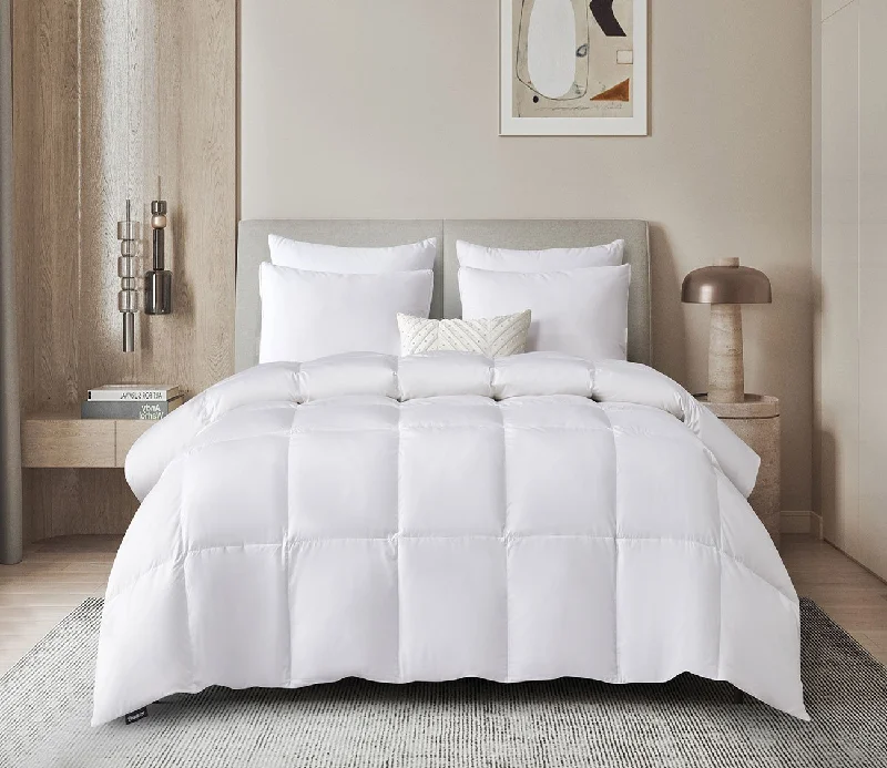 Down - filled comforters for supreme warmth and lightnessBeautyrest Tencel Cotton Blend All Season White Down Fiber Comforter Down - filled comforters for supreme warmth and lightnessBeautyrest Tencel Cotton Blend All Season White Down Fiber Comforter