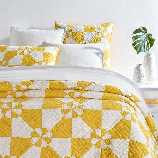 Value - for - money duvet covers that offer great quality at a reasonable pricePine Cone Hill Sunny Side Yellow Quilt Value - for - money duvet covers that offer great quality at a reasonable pricePine Cone Hill Sunny Side Yellow Quilt