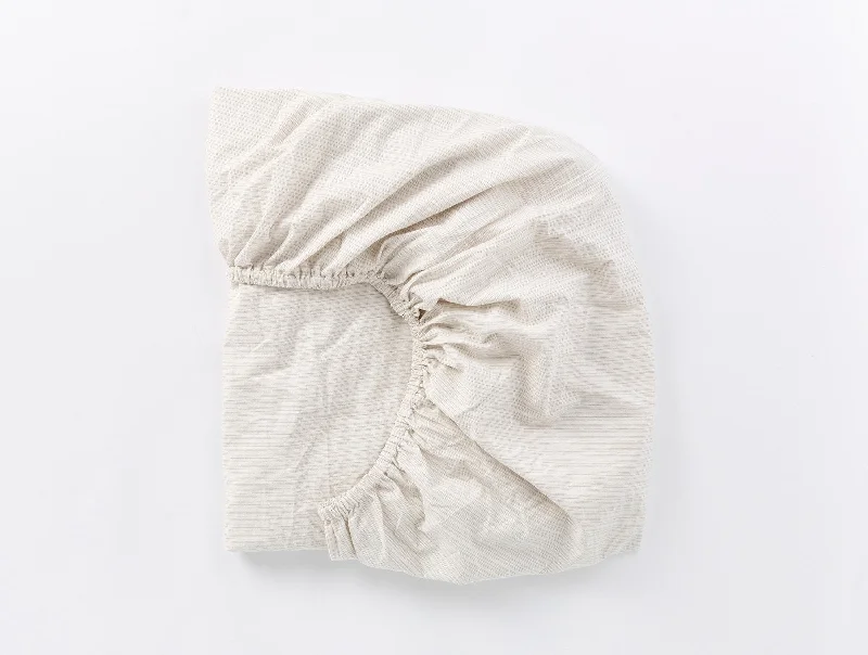 Linen - Cotton Blend Sheets for a Natural and Versatile OptionOrganic Crinkled Percale™ Fitted Sheet Linen - Cotton Blend Sheets for a Natural and Versatile OptionOrganic Crinkled Percale™ Fitted Sheet