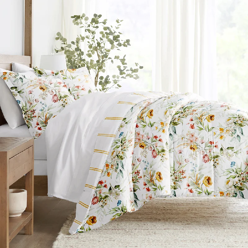 Microfiber - filled comforters that are lightweight and easy to care forChintz Floral Reversible Down-Alternative Comforter Set Microfiber - filled comforters that are lightweight and easy to care forChintz Floral Reversible Down-Alternative Comforter Set