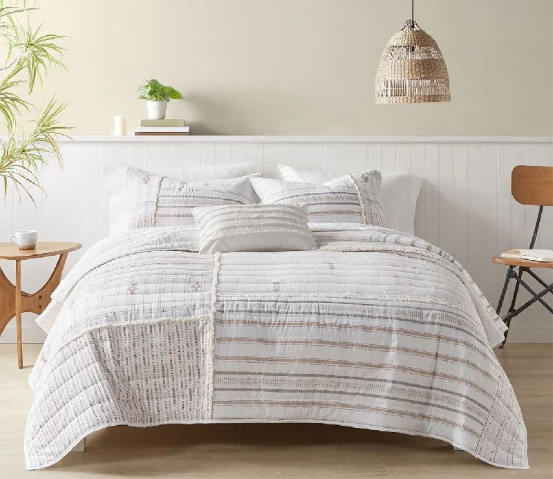 Pregnancy Pillows for Expectant MothersInk & Ivy Salar Printed Cotton Coverlet