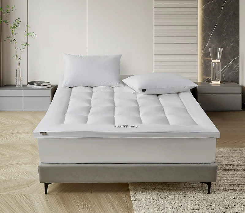 Travel Pillows for Long JourneysFarm To Home Organic Cotton 2-Inch Gusset Down Alternative Mattress Topper Travel Pillows for Long JourneysFarm To Home Organic Cotton 2-Inch Gusset Down Alternative Mattress Topper