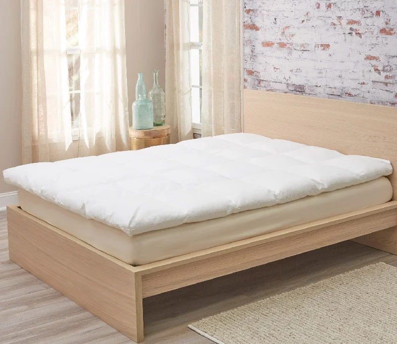 Plush Pillows for a Cozy BedDown Decor Down Alternative Fiber Bed Topper