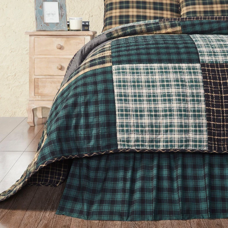 Bed skirts with a mermaid - themed printPine Grove King Bed Skirt 78x80x16 VHC Brands Bed skirts with a mermaid - themed printPine Grove King Bed Skirt 78x80x16 VHC Brands