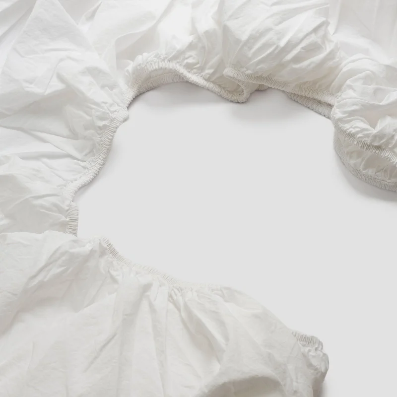 Anti - Pill Microfiber Sheets for a Smooth AppearanceWhite Washed Cotton Percale Fitted Sheet Anti - Pill Microfiber Sheets for a Smooth AppearanceWhite Washed Cotton Percale Fitted Sheet