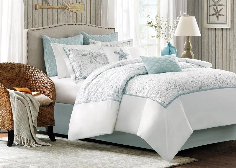 Duck down comforters with a softer feel and good warmth retentionHarbor House Maya Bay Starfish 4-Piece Comforter Set Duck down comforters with a softer feel and good warmth retentionHarbor House Maya Bay Starfish 4-Piece Comforter Set