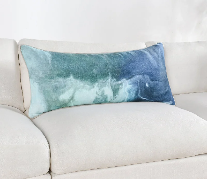 Silk Pillows for Smooth Skin and HairVilla by Classic Home Mantra Capri Blue Multi Throw Pillow