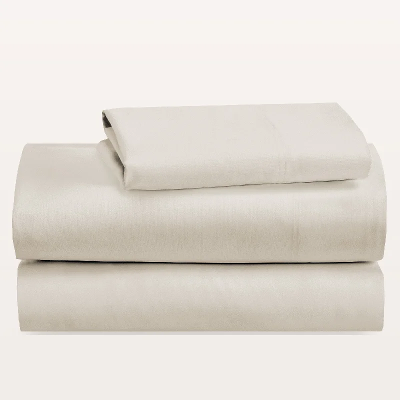 Thermal - Regulating Bamboo Sheets for All - Season ComfortSheet Set - Classic Percale - Organic Cotton Thermal - Regulating Bamboo Sheets for All - Season ComfortSheet Set - Classic Percale - Organic Cotton