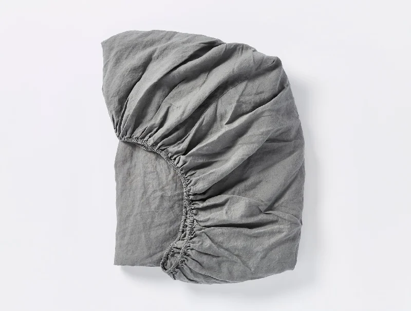 Sheet Sets with Multiple Pillowcase OptionsOrganic Relaxed Linen Fitted Sheet