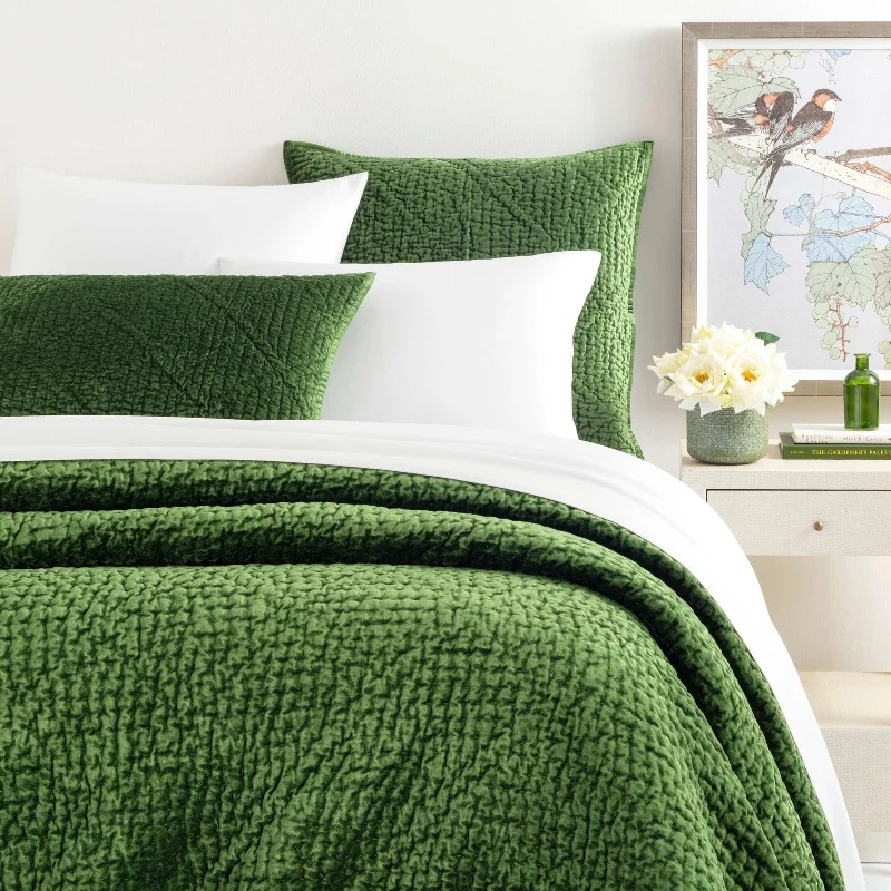 Flannel duvet covers for warmth in cold weatherPine Cone Hill Parisienne Velvet Evergreen Quilt Flannel duvet covers for warmth in cold weatherPine Cone Hill Parisienne Velvet Evergreen Quilt