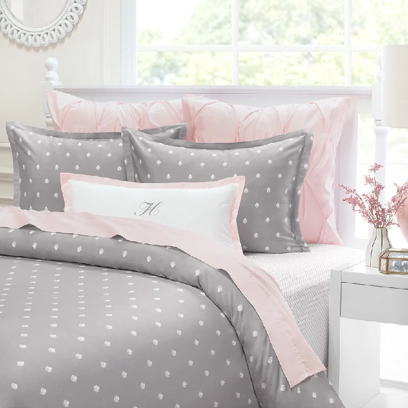 Teen - room duvet covers with trendy and age - appropriate patternsGrey Flora Duvet Cover