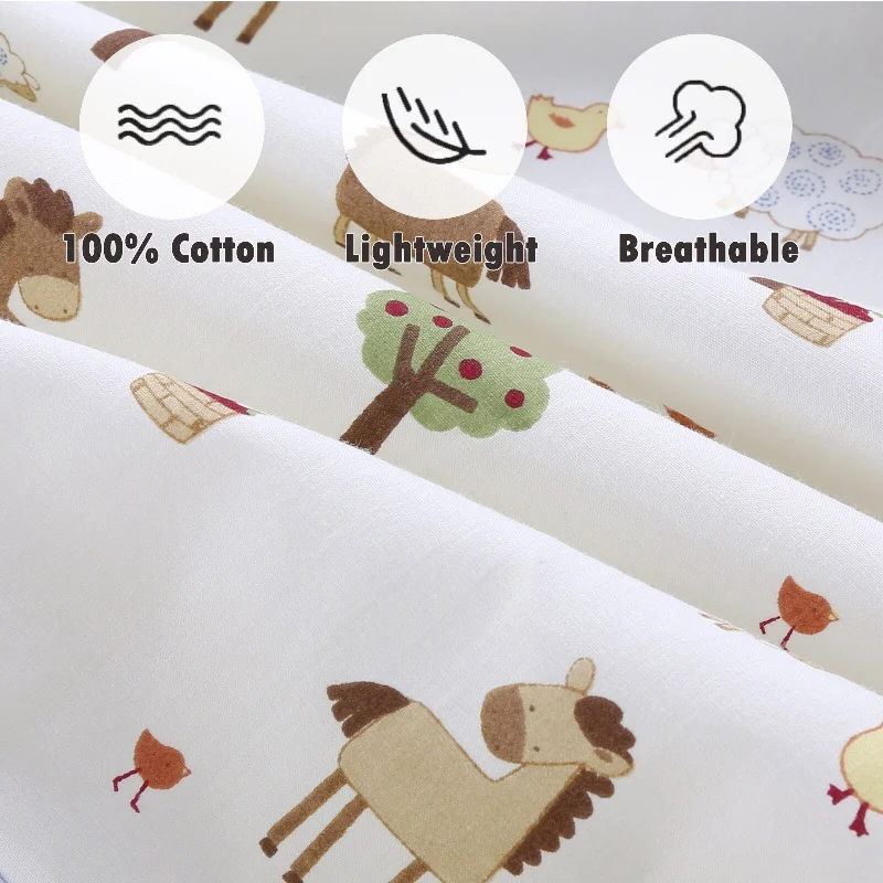 Twin - Size Sheet Sets with a Pillow ProtectorUnisex Multi-color Cotton Toddler/Baby Crib Child Fitted Sheet Set (Pack of 3) Twin - Size Sheet Sets with a Pillow ProtectorUnisex Multi-color Cotton Toddler/Baby Crib Child Fitted Sheet Set (Pack of 3)