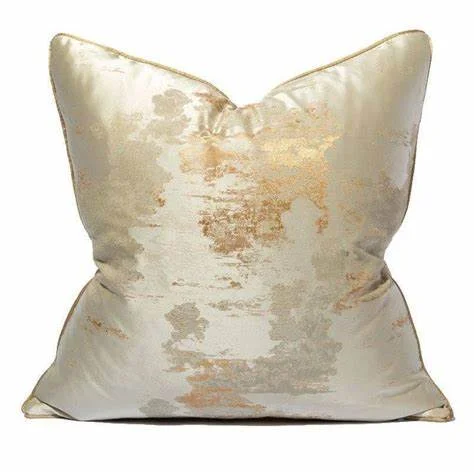 Bolster Pillows for Sofa DecorationLanders Cream/Gold Pillow