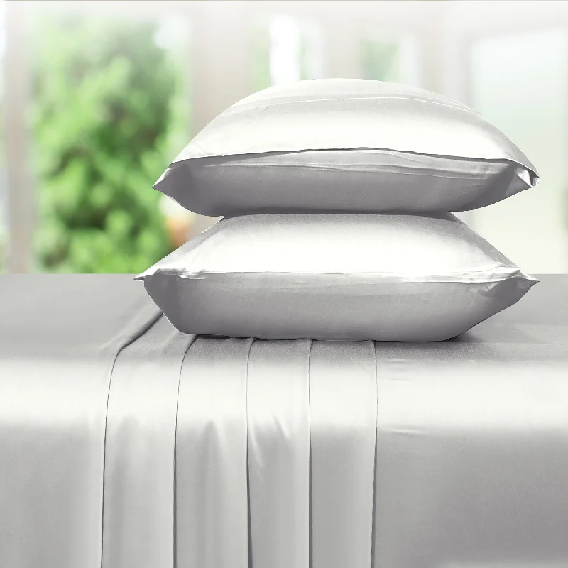 Linen - Cotton Blend Sheets for a Natural and Versatile OptionSheet Set - Bamboo Rayon Sateen - Silky Comfort Linen - Cotton Blend Sheets for a Natural and Versatile OptionSheet Set - Bamboo Rayon Sateen - Silky Comfort