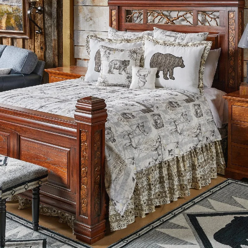 Bed skirts with a metallic thread for a touch of glamourWild And Beautiful Twin Bed skirt - Park Designs Bed skirts with a metallic thread for a touch of glamourWild And Beautiful Twin Bed skirt - Park Designs