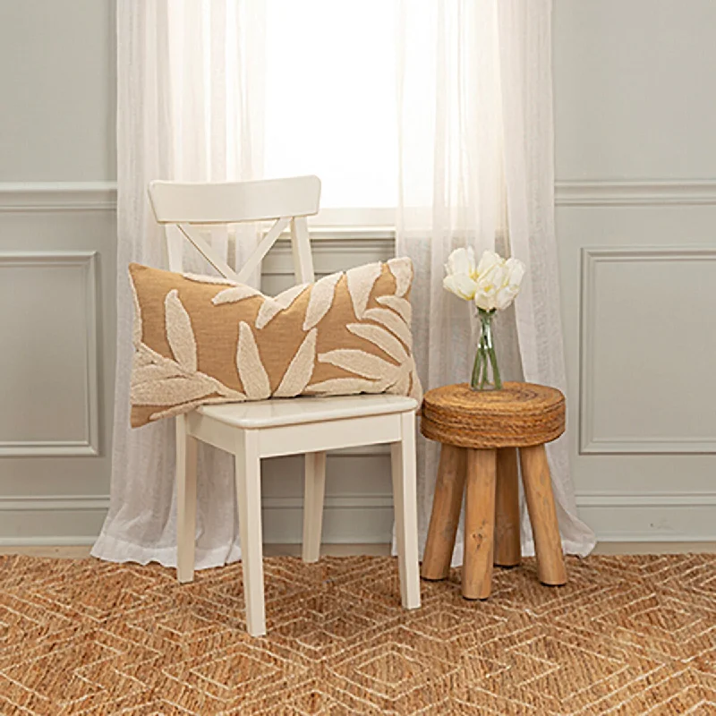Cotton Pillows for Natural ComfortRebecca Down Filled Lumbar Pillow
