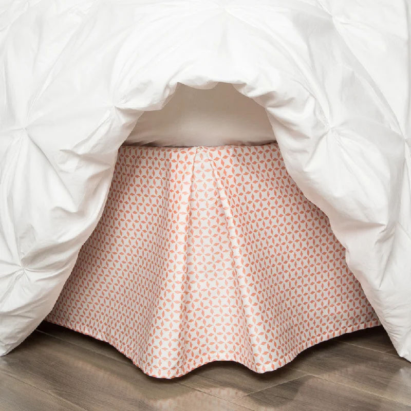 Bed skirts with a nautical themeCoral Morning Glory Bed Skirt