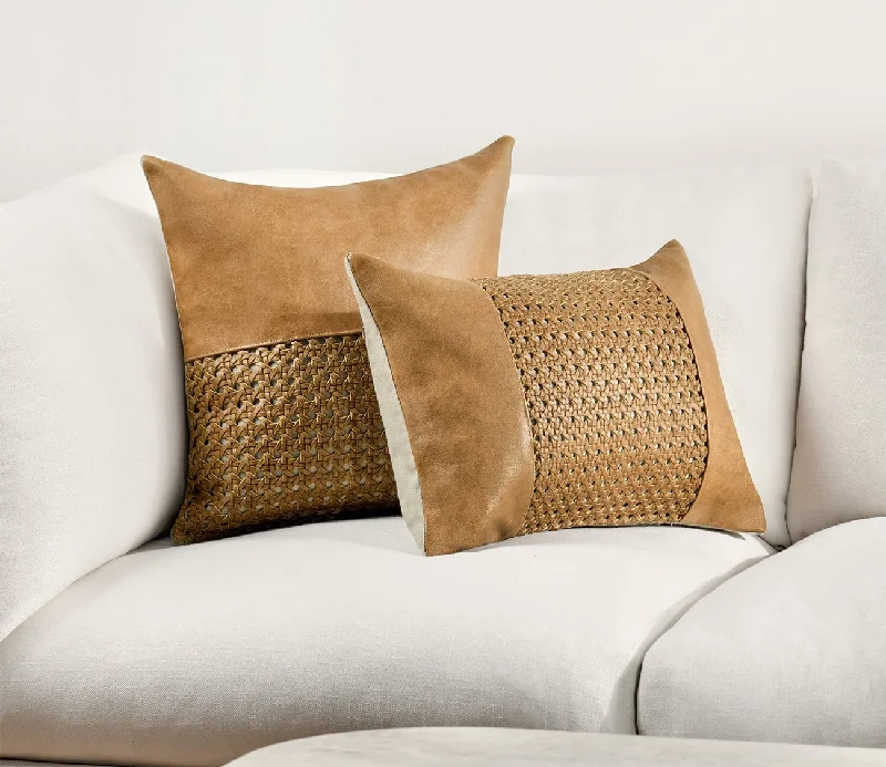 Feather Pillows for a Luxurious SleepVilla by Classic Home Toscano Leather Chestnut Brown Throw Pillow Feather Pillows for a Luxurious SleepVilla by Classic Home Toscano Leather Chestnut Brown Throw Pillow