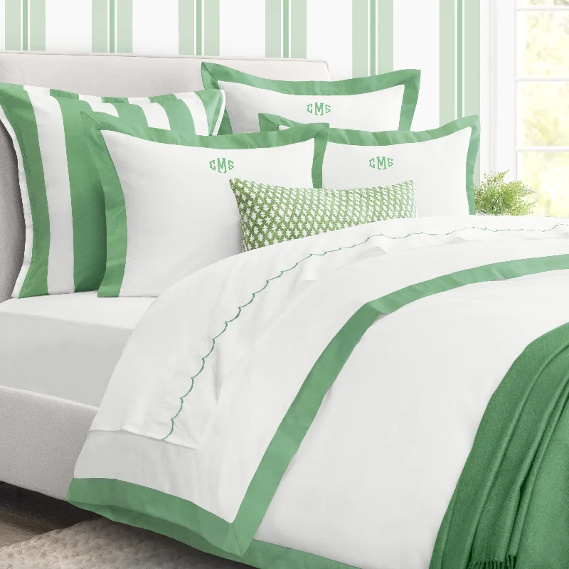 California king - size duvet covers for the extra - long and wide California king bedsGreen Linden Border Duvet Cover California king - size duvet covers for the extra - long and wide California king bedsGreen Linden Border Duvet Cover
