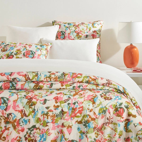 Affordable duvet covers for those on a tight budgetPine Cone Hill Bloom Linen Multi Duvet Cover