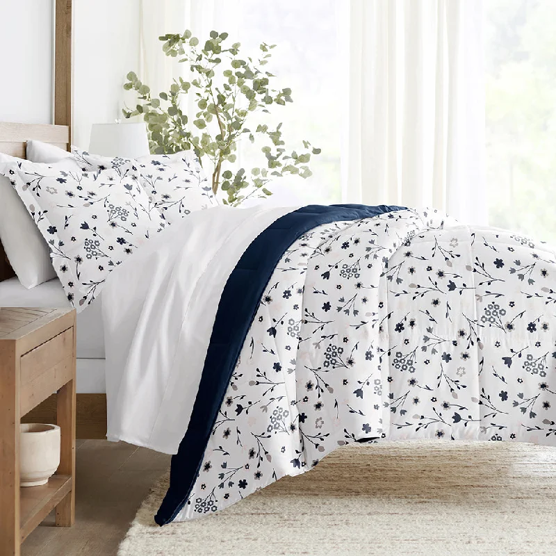 Duck down comforters with a softer feel and good warmth retentionForget Me Not Reversible Down-Alternative Comforter Set Duck down comforters with a softer feel and good warmth retentionForget Me Not Reversible Down-Alternative Comforter Set