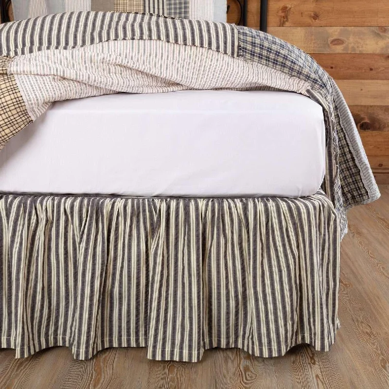 Bed skirts with a scalloped hem for a charming detailAshmont Bed Skirts Grey, White VHC Brands Bed skirts with a scalloped hem for a charming detailAshmont Bed Skirts Grey, White VHC Brands