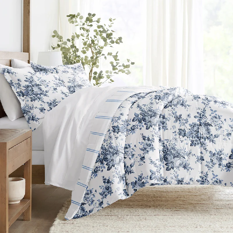 King - size comforters to fit large king - sized beds perfectlyCabbage Rose Reversible Down-Alternative Comforter Set King - size comforters to fit large king - sized beds perfectlyCabbage Rose Reversible Down-Alternative Comforter Set