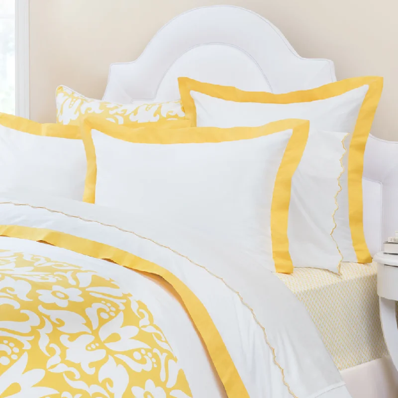 Linen duvet covers with a natural texture and breathabilityYellow Linden Border Duvet Cover Linen duvet covers with a natural texture and breathabilityYellow Linden Border Duvet Cover