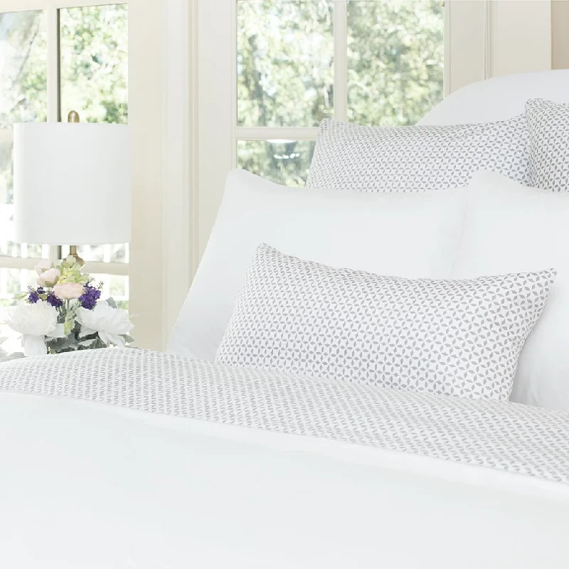 Linen duvet covers with a natural texture and breathabilityEllis Grey Duvet Cover