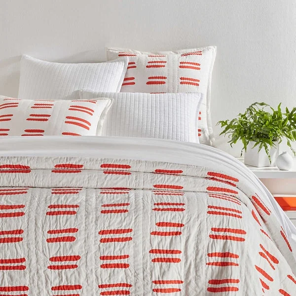 Hotel - quality duvet covers for a luxurious feel at homePine Cone Hill Bold Strokes Tangerine Coverlet Hotel - quality duvet covers for a luxurious feel at homePine Cone Hill Bold Strokes Tangerine Coverlet